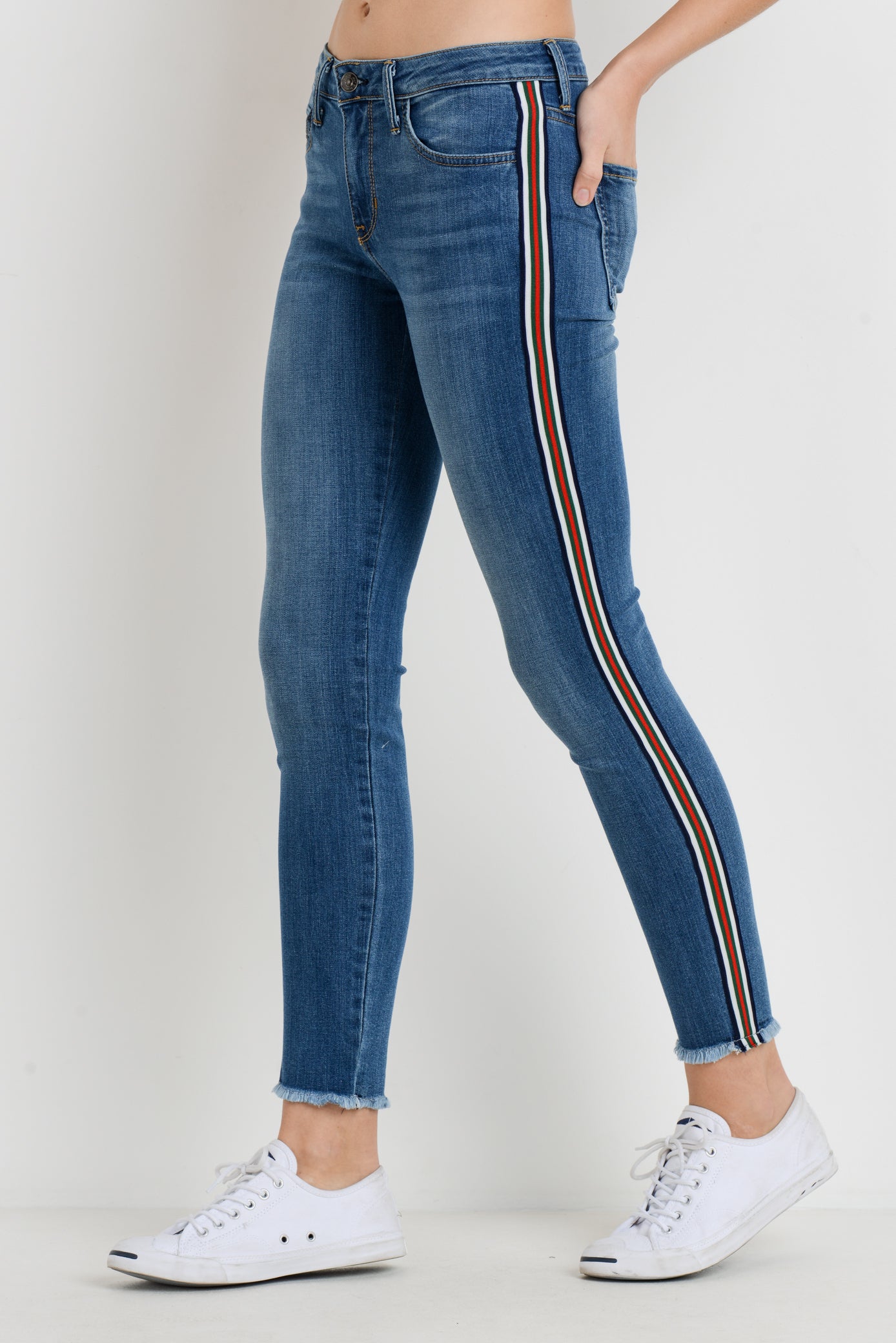 Ananya Girls Wear Side Strip / Patti Jeans for Women Set Of 15 | Udaan -  B2B Buying for Retailers